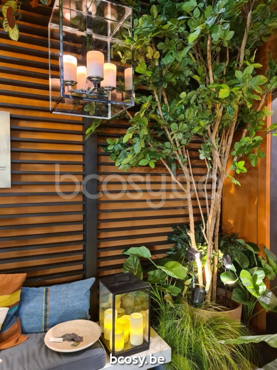 Authentage BVL204G61 BELLEFEU buitenhanglamp Chrome Authentage Buitenhanglampen Pendels Pendellampen.