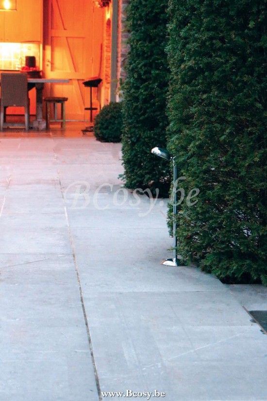 Authentage CHA201B51 Authentage CHARMOND Bollard Post light Chrome Authentage Outdoor Garden Lampposts Lichting.