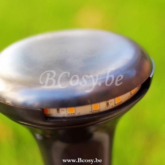 Authentage GAL0010PI Authentage GALED Bollard Post light Bronze Authentage Outdoor Garden Lampposts Lichting.