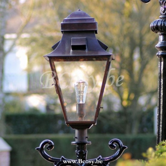 Authentage GRA001TM3 Authentage GRACIEUZE Lampadaire balise extérieure E27 Bronze Authentage Armatures Luminaires D'extérieur.