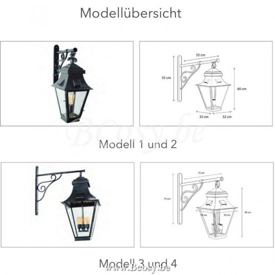 Authentage GRA001WB3 GRACIEUZE Aussenwandleuchte lampe aussen E27 Bronze Authentage Aussen Wandleuchten Aussenwandlampen.