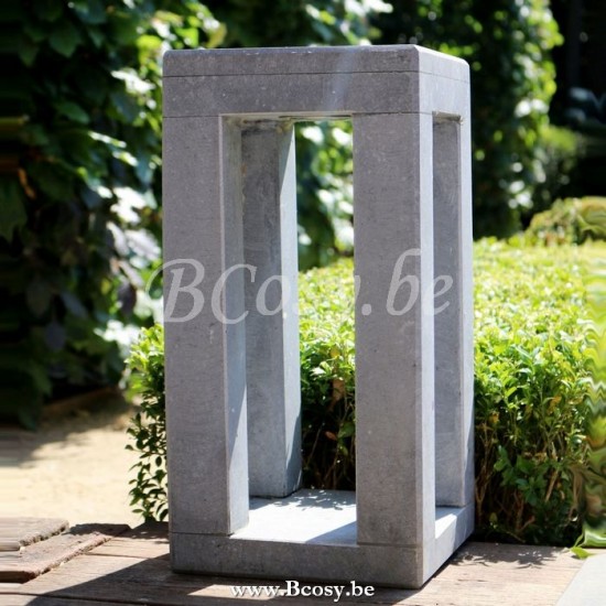 Authentage PIPLED001 Authentage PIPILIER Bollard Post light Bl. Stone Authentage Outdoor Garden Lampposts Lichting.