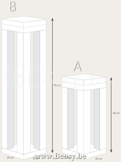 Authentage PIPLED001 Authentage PIPILIER Lampadaire balise extérieure Bl. Stone Authentage Armatures Luminaires D'extérieur.