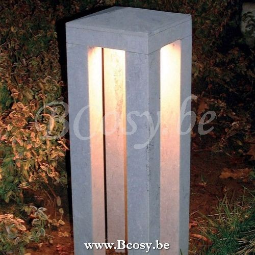 Authentage PIPLED002 Authentage PIPILIER Lampadaire balise extérieure Bl. Stone Authentage Armatures Luminaires D'extérieur.