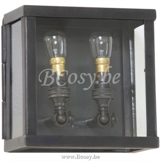 TerraLumi Authent Zweiflammige Messing-Wandleuchte Vitrine petit von Authent - Außenleuchten TerraLumi Terra-Lumi TL4572* AUT# VIPX002003.