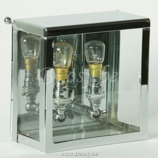 Authentage VIP202003 Authentage VITRINE outdoor wall lamps lights BA15d Chrome Authentage Outdoor Wall Lamps.