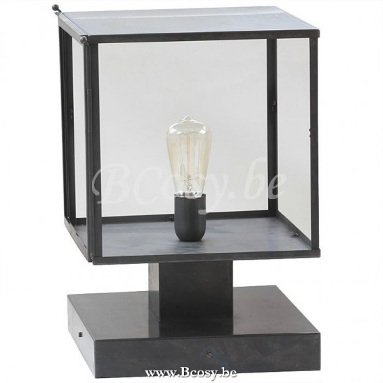 Feluce FEL-027 Feluce Sokkellamp landelijk brons vierkant E27.