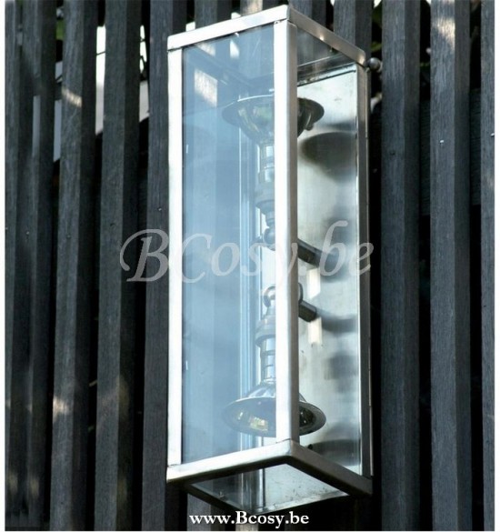 Authentage VIT102010 VITRINE buitenwand muurlamp BA15d Br. nickel Authentage Buitenwandlampen Buitenmuurlampen Gevelverlichting.