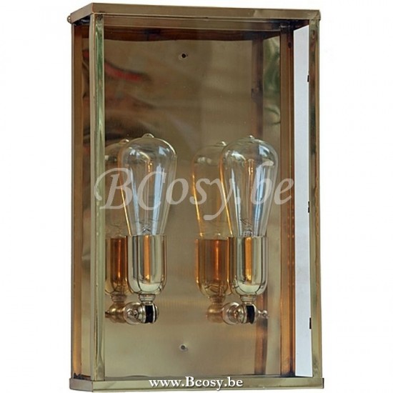 AUTHENTAGE Authentage Vitrine wall large 2L Pol. brass Authentage VIT302008.