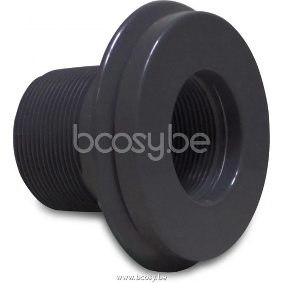 Hayward Inlaatbevestiging ABS 50 mm x 2" lijmmof x buitendraad donkergrijs BOSTA 7017445