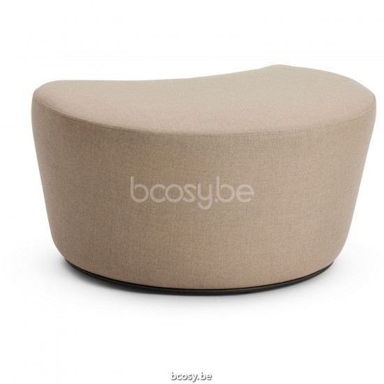 Diphano Cielo lounge footrest Aluminium Lava Frame Combo Batyline Coffee - Linen Fabric.