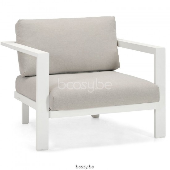 Diphano Cubic Stackable lounge chair Aluminium White Frame.