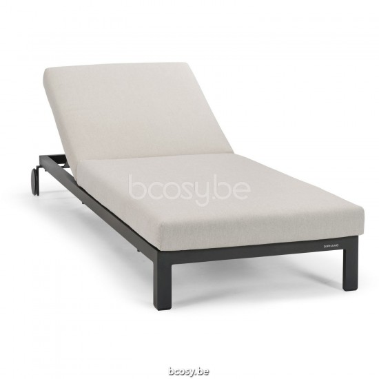 Diphano Cubic Stapelbare ligstoel met wielen Aluminium Lava Frame.