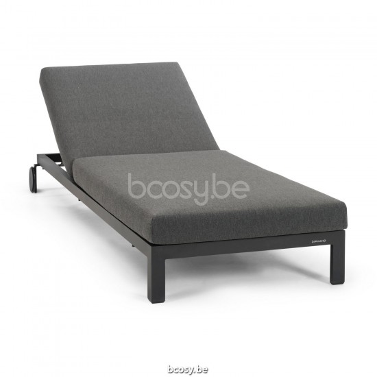 Diphano Cubic Stapelbare ligstoel met wielen Aluminium Lava Frame.