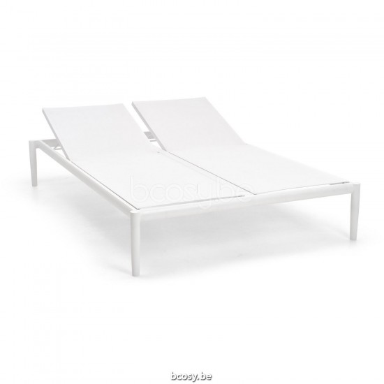 Diphano SWITCH Stapelbare dubbel ligbed Aluminium Wit Frame Stof Batyline Wit.