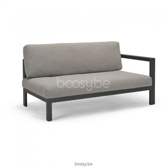 Diphano Cubic Modular dubbele zitting linkse hoek Aluminium Lava Frame.