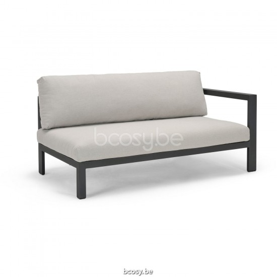 Diphano Cubic Modular dubbele zitting linkse hoek Aluminium Lava Frame.