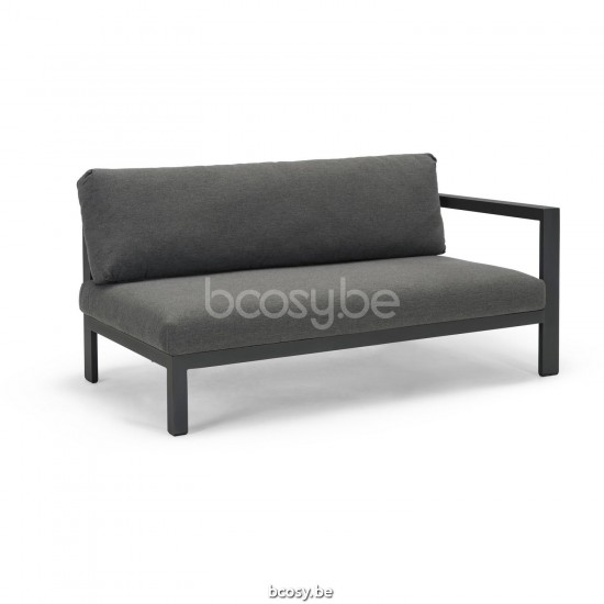 Diphano Cubic Modular dubbele zitting linkse hoek Aluminium Lava Frame.