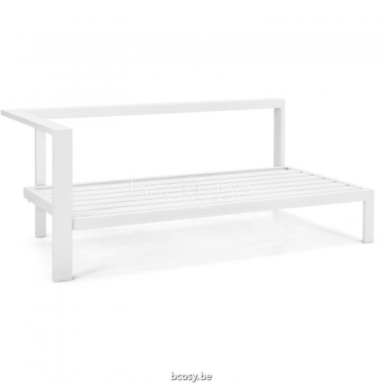 Diphano Cubic Modular right corner double seat Optional cushion set Aluminium White Frame.