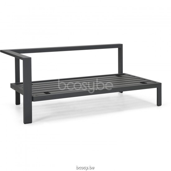 Diphano Cubic Modular right corner double seat Optional cushion set Aluminium Lava Frame.