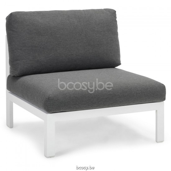 Diphano Cubic Modular small middle seat Aluminium White Frame.