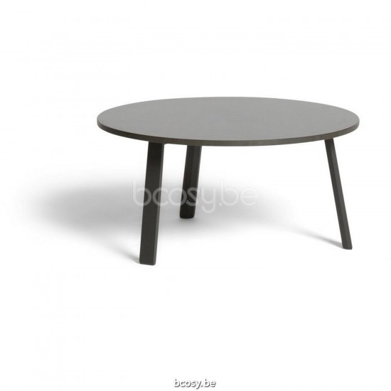 Diphano Easy-Fit side table elite A 60xR (28h) Aluminium Lava Frame Top Trespa Black 13 mm.