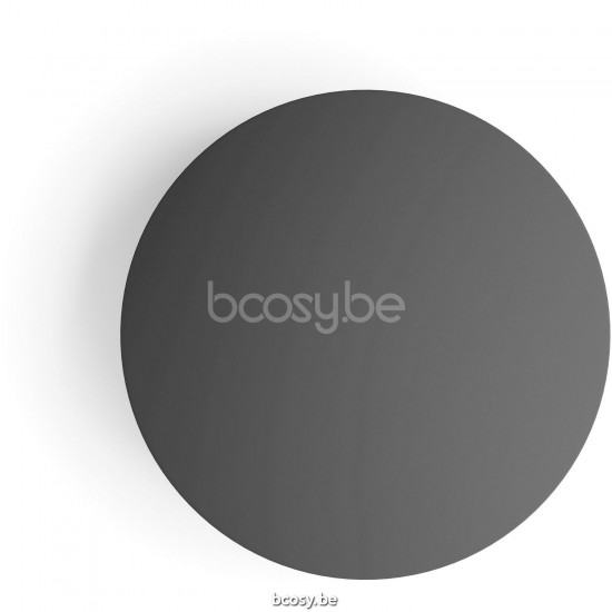 Diphano Ray salontafel S 100xR (33,5h) Naturel Teak Frame Tafelblad Aluminium Lava.