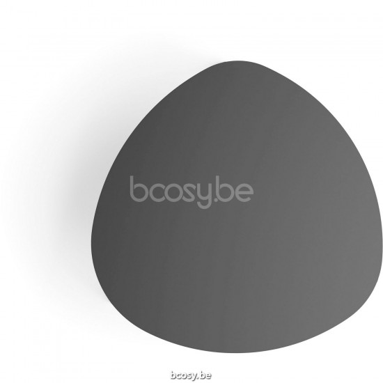 Diphano Ray salontafel organisch S 80xR (35,5h) Aluminium Lava Frame Tafelblad Aluminium Lava.