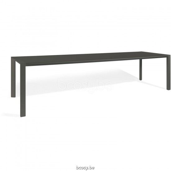 Diphano Selecta dining table 313x90 Aluminium Lava Frame Top Ceramic Black 6 mm Inlay.