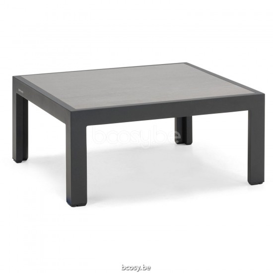 Diphano Cubic coffee table A (65x65) Aluminium Lava Frame Top Ceramic Graphite 9-11 mm Inlay.