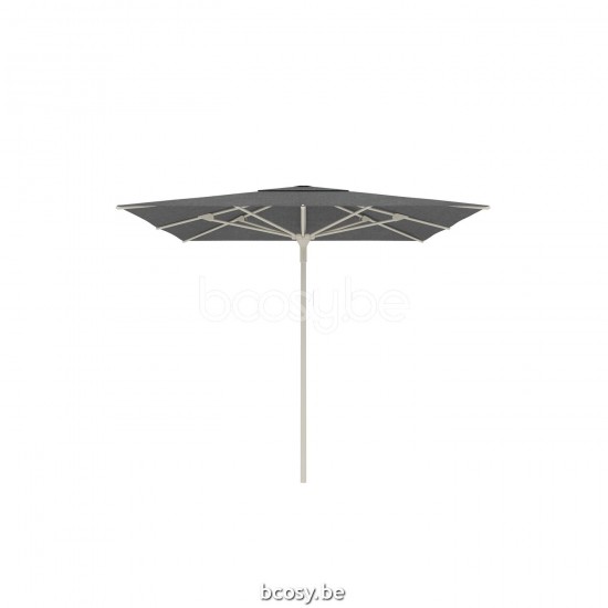 Jardinico AMALFI 250x250 Vierkante Middenstam Parasol 2,5x2,5 Mast Linnen Doek Steel Sunbrella.