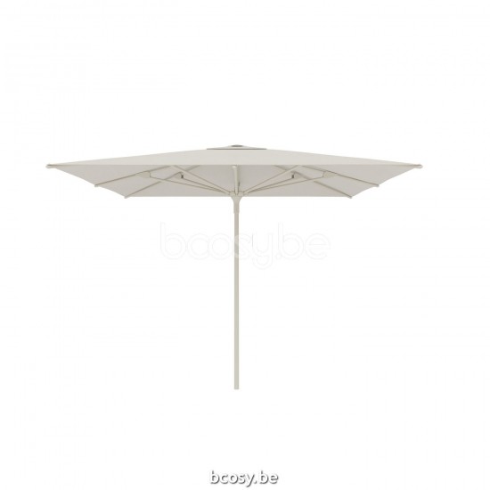 Jardinico AMALFI 300x300 Vierkante Middenstam Parasol 3x3 Mast Linnen Doek Natural Classic-Acryl solids.