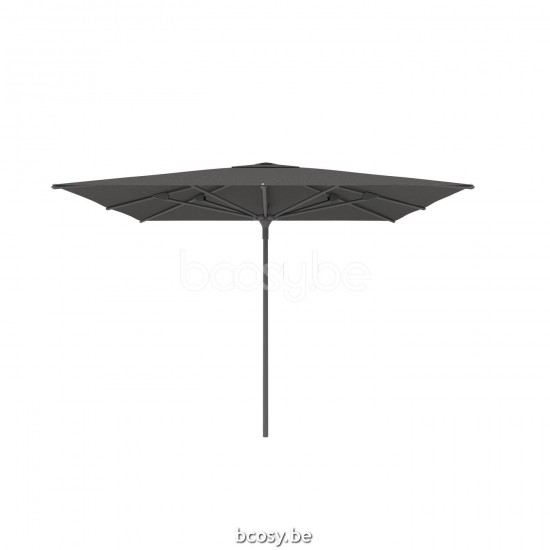 Jardinico AMALFI 300x300 Vierkante Middenstam Parasol 3x3 Mast Antraciet-charcoal Doek Night Sunbrella.