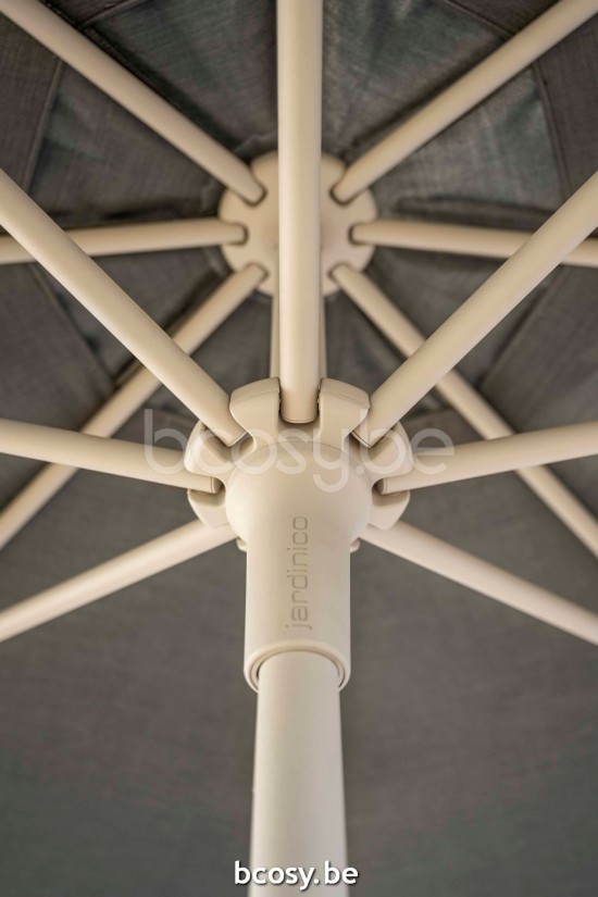 Jardinico AMALFI 300XR Runder Ampelschirm Leinen Mast Stoff Night Sunbrella.