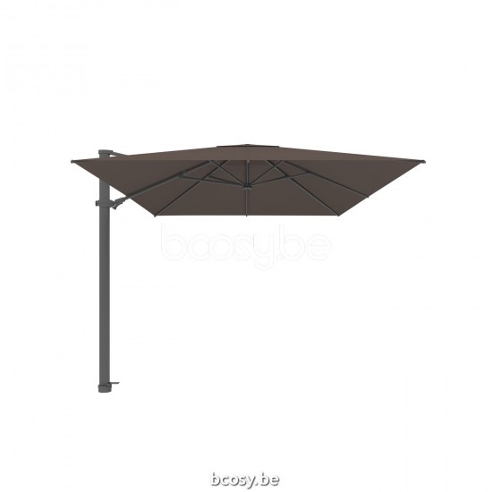 Jardinico ANTEGO 200x300 Rechthoekige Vrijhangende Parasol 2x3 Mast Antraciet-charcoal Doek Walnut Sunbrella.