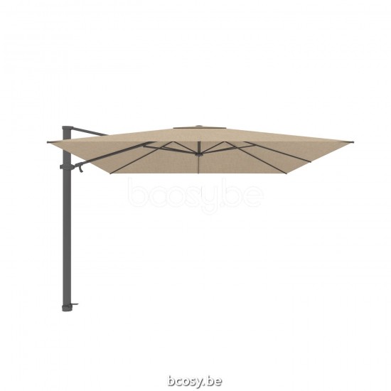 Jardinico ANTEGO 300x300 Vierkante Vrijhangende Parasol 3x3 Mast Antraciet-charcoal Doek Latte Sunbrella.