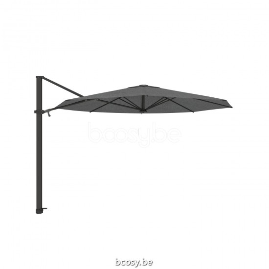 Jardinico ANTEGO 350XR Ronde Vrijhangende Parasol Ø3,5 Mast Zwart Doek Steel Sunbrella.