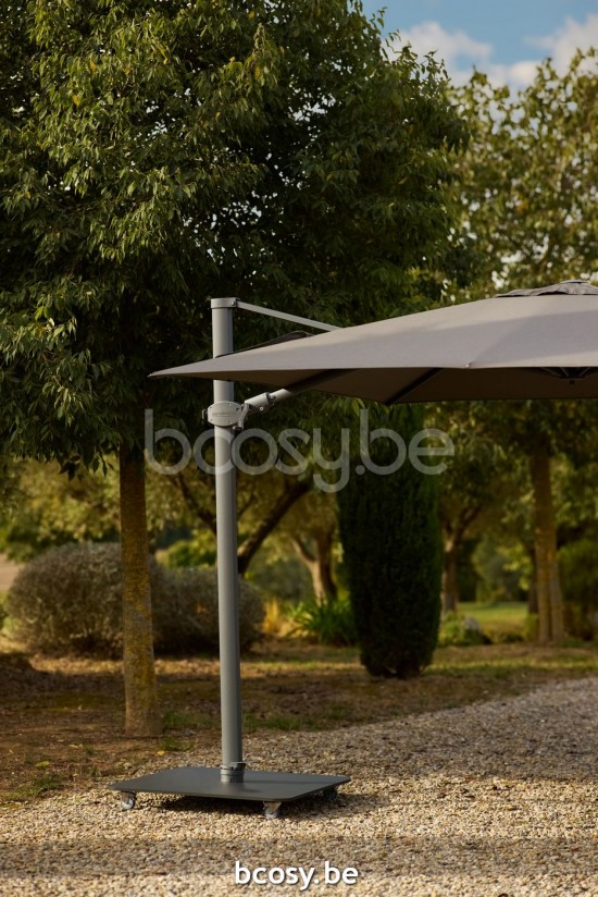 Jardinico ANTEGO Square Parasol Base 125kg Anthracite Steel.