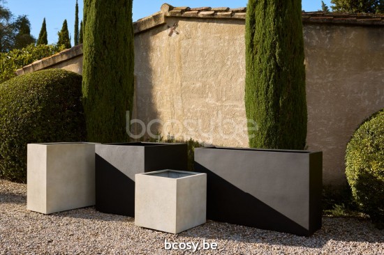 Jardinico CUBO Rectangular Plant Pot Small 90x45x90 Panna.