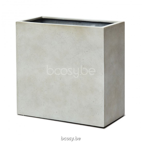 Jardinico CUBO Rechthoekige Plantenpot Small 90x45x90 Klein 90x45x90 Panna.