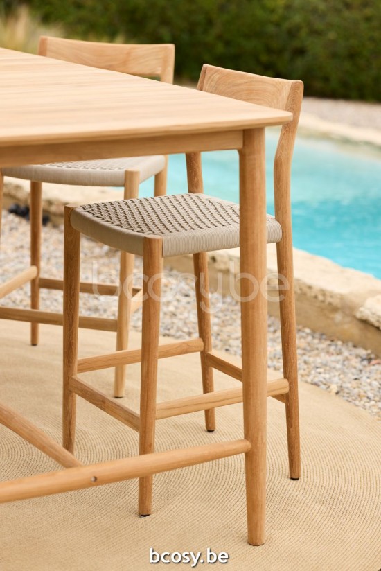 Jardinico DUNE Barchair Teak - Linen Rope.