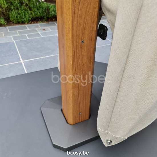 TUUCI OCEAN MASTER MAX SINGLE CANTILEVER ALUMA TEAK 300x425 Cantilever Parasol.