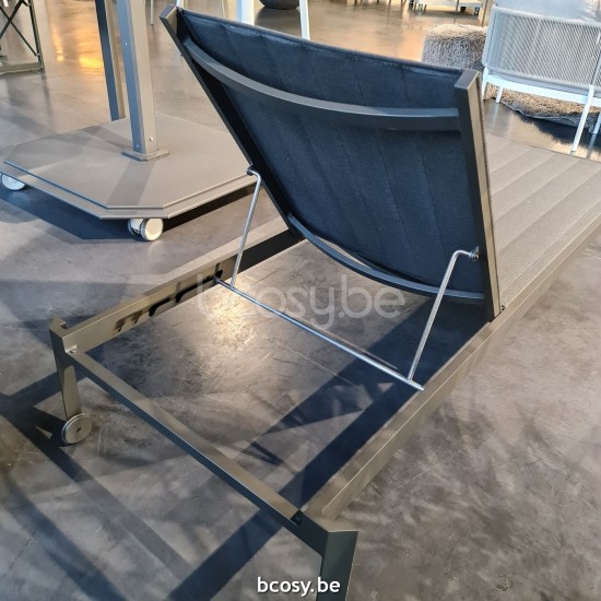  Jardinico MANTRA BISTRO Sonnenliege-liegestuhl Anthrazit Textil.