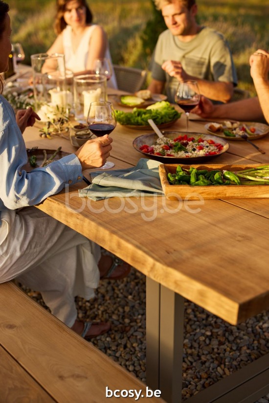 Jardinico NATURE Table De Jardin Amande Teak.
