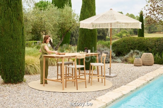 Jardinico NOA Table de bar 200x100 Teck.