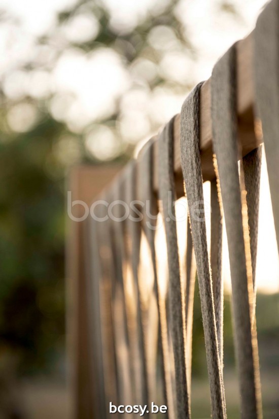 Jardinico NOA Gartentrenner hoch Teakholz - Schnur Artischock.