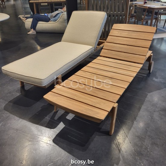  Jardinico NOA Sonnenliege-liegestuhl Teakholz - Schnur Artischock Brulé.