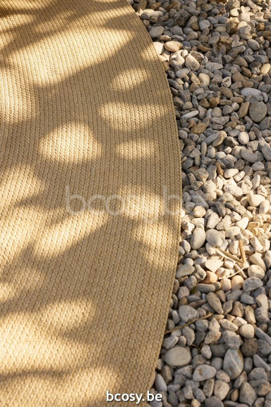 Jardinico RUGS YARA Ronde Buitentapijt 300XR ø300 cm Biscuit.