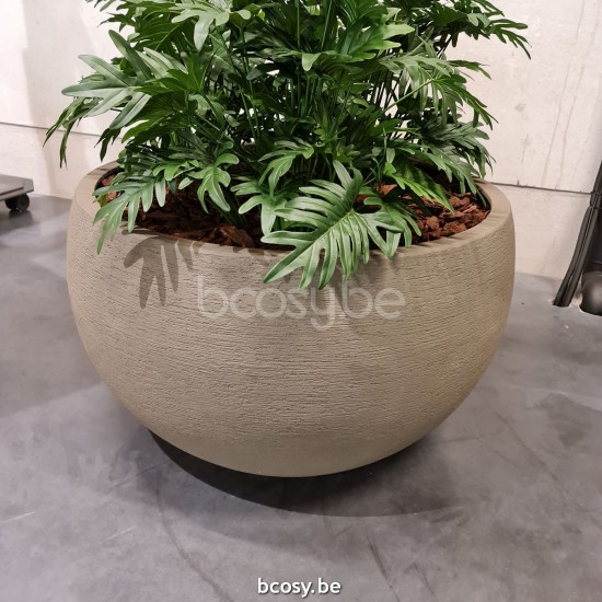 Jardinico TERRA Round Flower And Plant Pot ø91x56H Cerchio 91 High Sabbia.