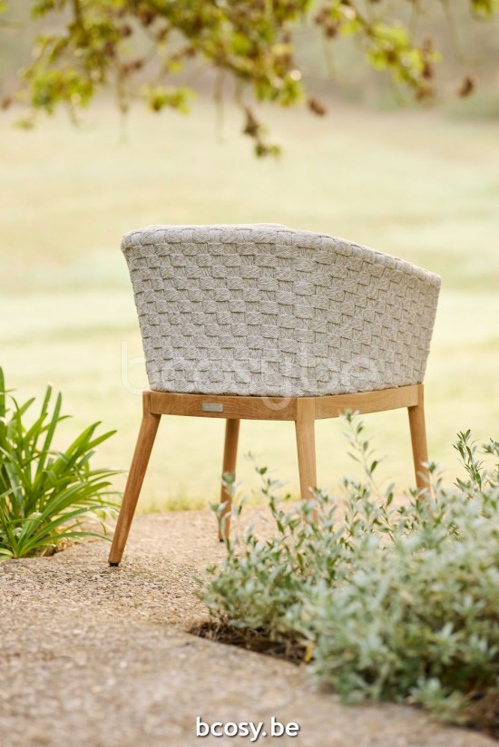 Jardinico TONDO Fauteuil Teck-Seal Pampas cat C.